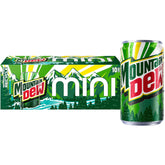 Product Summary: Mountain Dew Soda, 7.5 Fl Oz Mini Cans (Pack of 10)