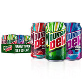 Product Summary: Mountain Dew 3 Flavor Core Variety Pack (Dew, Code Red, Voltage), 12 Fl Oz (Pack of 18)