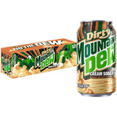 Product Summary: Mountain Dew Zero Sugar Soda Pop, Dirty Mountain Dew, Cream Soda Dew, 12 fl oz Cans, (12 Pack), Zero Calories, Zero Sugar