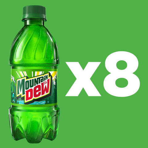 Product Summary: Mountain Dew, 12 Fl Oz Bottles, 8 Pack