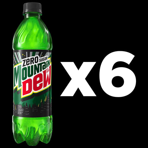 Product Summary: Mountain Dew Zero, 16.9 Fl Oz Bottles, 6 Pack