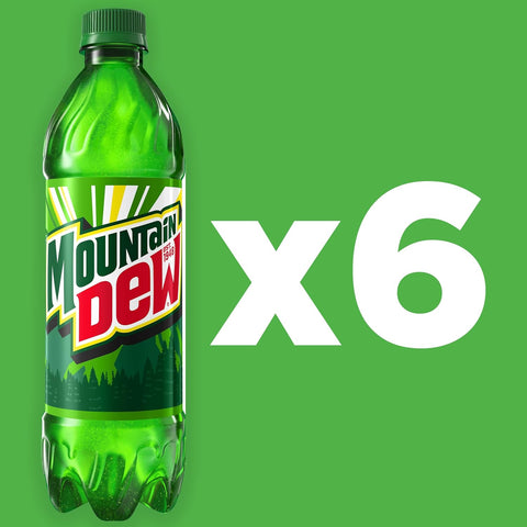 Product Summary: Mountain Dew, 16.9 Fl Oz Bottles, 6 Pack