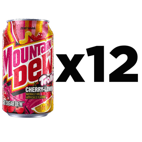Product Summary: Mountain Dew, Zero Sugar Trolli Candy, 12 Fl Oz Cans (Pack of 12)