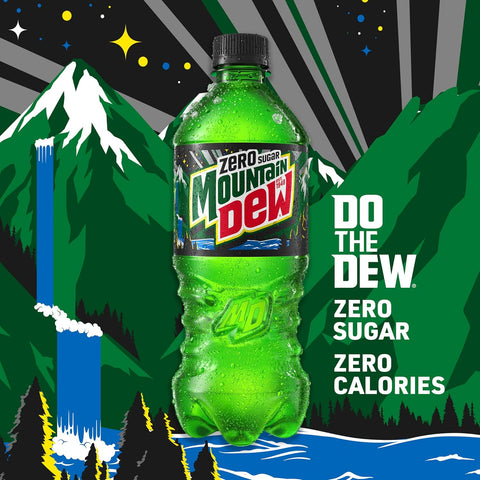 Product Summary: Mountain Dew Zero, 16.9 Fl Oz Bottles, 6 Pack