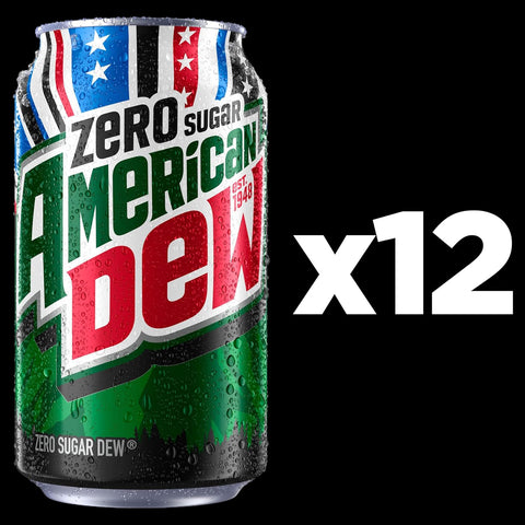 Product Summary: Mountain Dew Zero Sugar Soda, 12oz Cans (12 Pack)