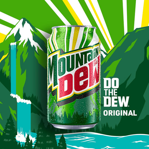 Product Summary: Mountain Dew Soda, 2 Flavor Baja Blast Variety Pack (Baja Blast, Original Dew), 12 Fl Oz Cans (Pack of 18)