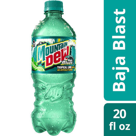 Product Summary: Mountain Dew Baja Blast 20oz
