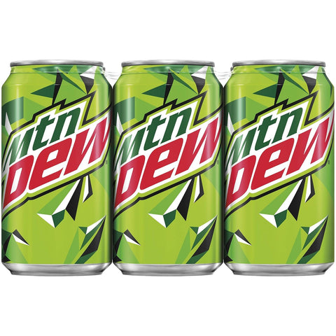 Product Summary: Mountain Dew, 7.5 Fl Oz Cans, 6 Pack