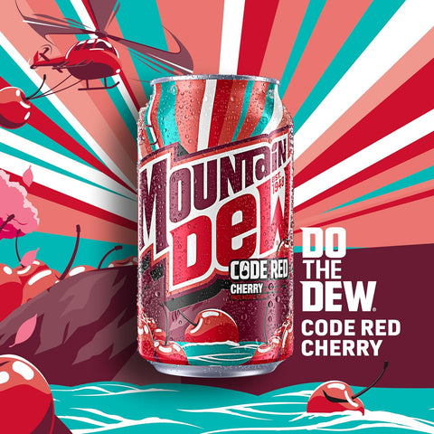 Product Summary: Mountain Dew Code Red Cherry, 12 Fl Oz Cans, 12 Pack